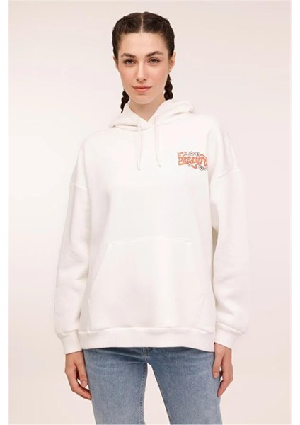 Kınetıx A10181414208020 4W Wl Joyce 17BT110 4pr Ekru Kadın Kapsonlu Sweatshırt