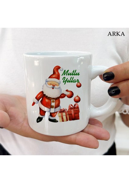 Yeni Yıl Mutlu Yıllar Noel Baba Renkli Tasarımlar ve Dekoratif Kişiye Özel Kupa Bardaklar fiyatları
