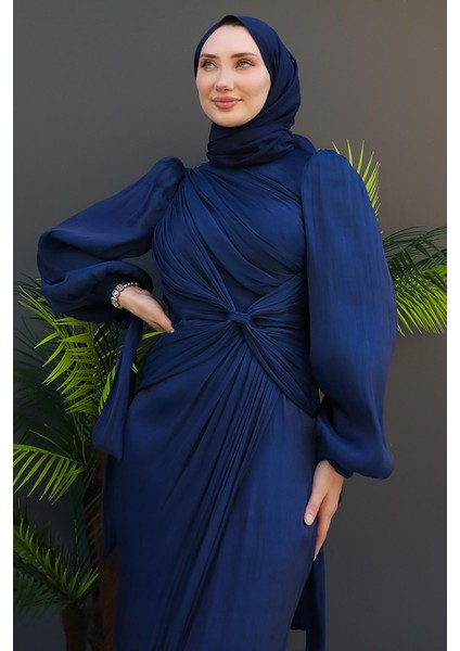 Orkide Ipek Abiye Lacivert indirimleri