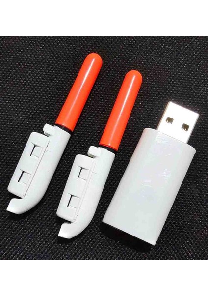 Sazan Yemleme Olta Kamış Işık Çubuğu Şarj Edilebilir Pille Su Geçirmez L Gece Balıkçılığı