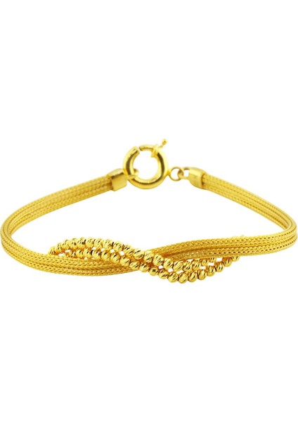 22 Ayar Altın Tasarım Bileklik - F003544