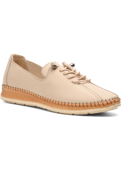 8786 Kadın Deri Ayakkabı - Bej Nata - 36 fiyatları