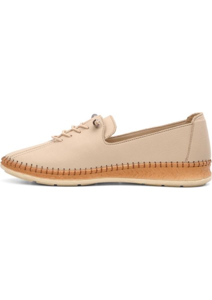 8786 Kadın Deri Ayakkabı - Bej Nata - 36 modelleri