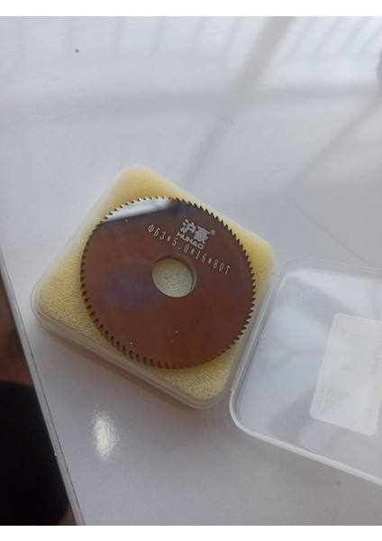 63 mm Cnc Testere Bıçağı Tungsten Çelik Karbür Metal Kesici Bıçaklar Paslanmaz Çelik Alüminyum İçin 16 mm (İç Çap) 63 x 5.0 x 16 x 80T