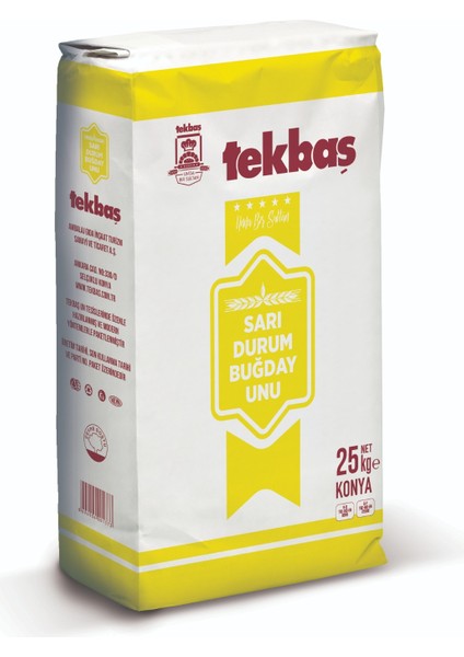 Un Sarı Durum Buğday Unu 25 kg Makarnalık Eriştelik Un