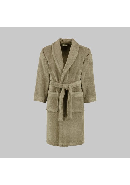 New Soho Açık Haki %100 Pamuk Medium Beden Bornoz