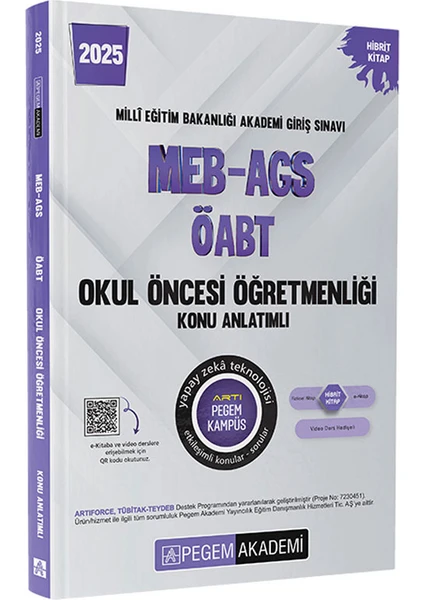 Pegem Akademi Yayıncılık 2025 KPSS ÖABT Okul Öncesi Öğretmenliği Konu Anlatımlı