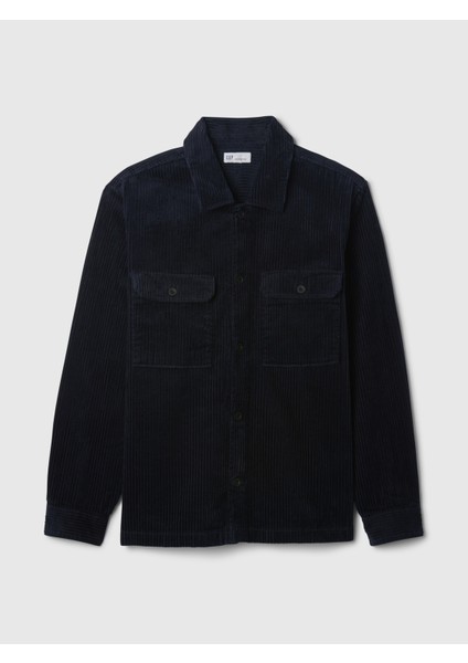 Erkek Lacivert Kadife Oversize Gömlek fiyatları