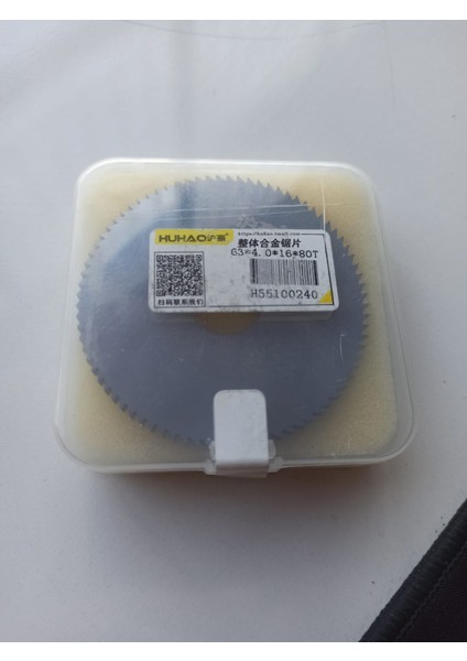 63 mm Cnc Testere Bıçağı Tungsten Çelik Karbür Metal Kesici Bıçaklar Paslanmaz Çelik Alüminyum İçin 16 mm (İç Çap) 63 x 4.0 x 16 x 80T