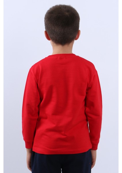 Çocuk Yılbaşı Sweat Noel Baba ve Kar Tanesi Baskılı Ribanalı E15 fırsatları