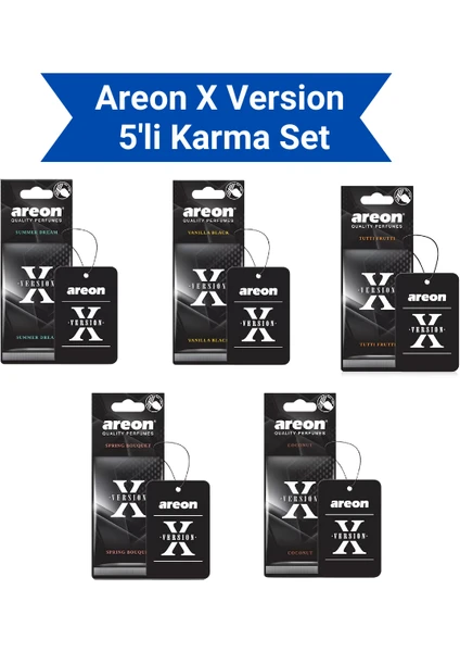 x Version Süper Karma Set (5 Farklı Koku)