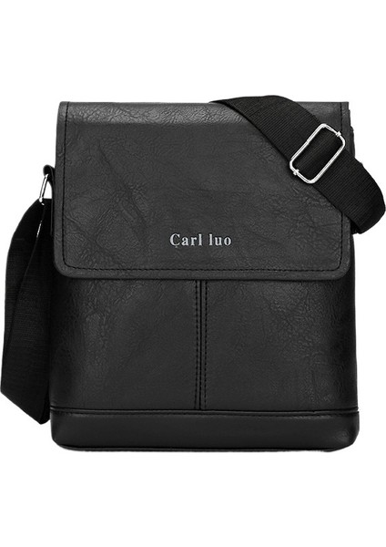 Iş Küçük Omuz Erkek Çantası Pu Deri Çanta Toplantı Belgesi Resmi Sırt Çantası Tek Omuz Crossbody Sergi Çantası (Yurt Dışından)