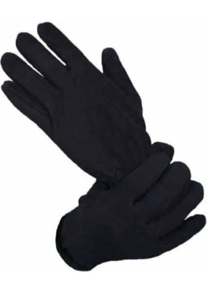 Unisex Siyah Termal Kışlık Polar Eldiven