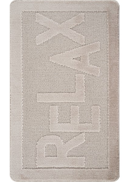 Doğal Kaymaz Taban Banyo Paspas Uzun Ömürlü Yumuşak Dokulu Su Emici Yıkanabilir Yazılı Paspas Vizon Relax 60x100