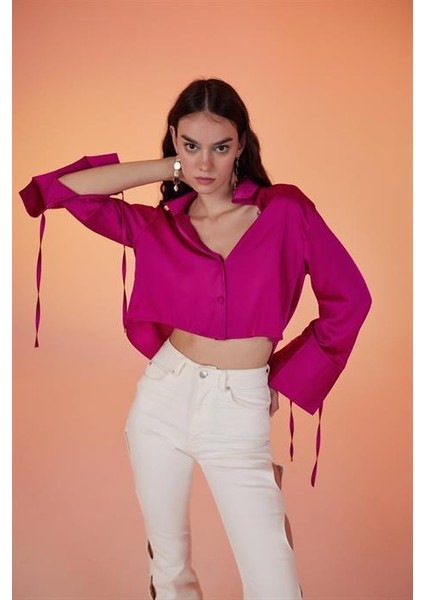 Silky Gömlek Pembe