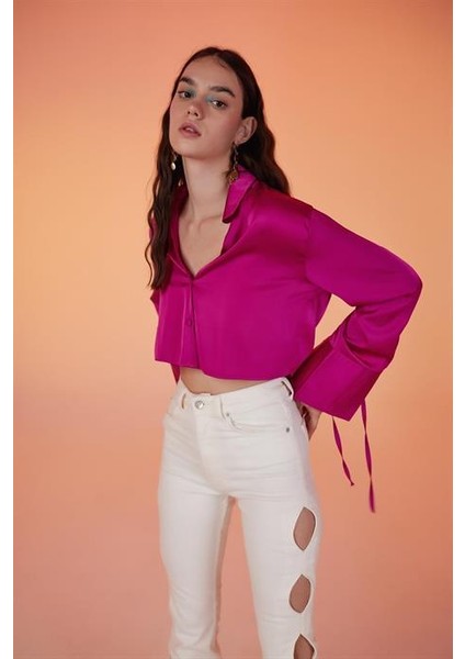 Silky Gömlek Pembe