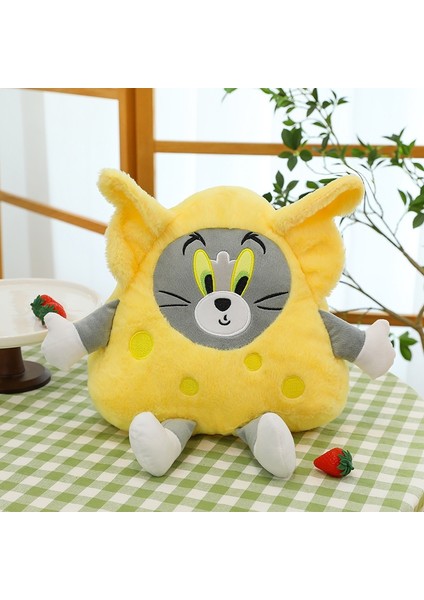 Sevimli Peynir Tom ve Jerry Peynir Tom Jerry Peluş Oyuncak Bebek Çocuk Hediye 65 cm (Yurt Dışından)
