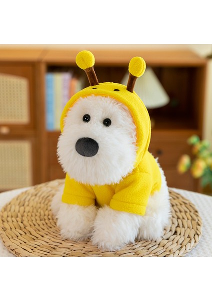 Hoodie Meyve West Highland Doll Çocuk Giyim Küçük Beyaz Köpek Arı Kurbağa Pembe Tavşan Peluş Oyuncak 40 Cm'ye Dönüştürüldü (Yurt Dışından)