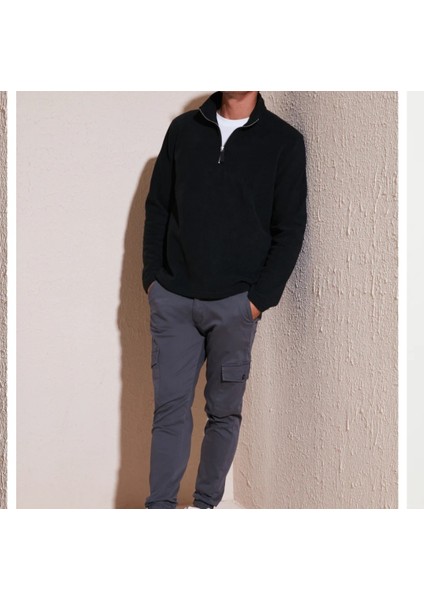 Erkek Fermuarlı Yarım Balıkçı Akrilik Triko Kazak modelleri