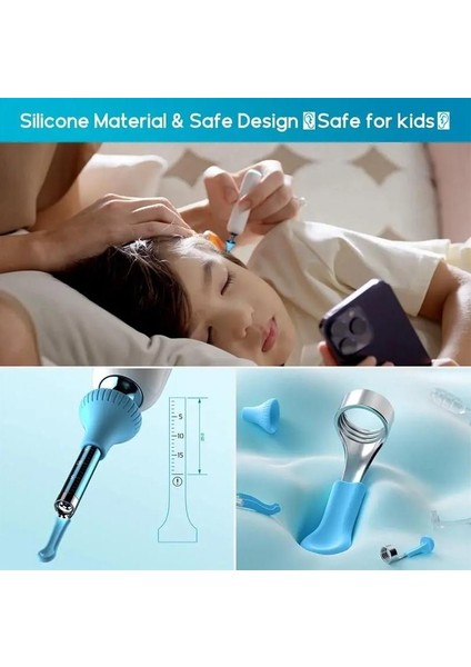 Bebırd Home 30S Famıly Edıtıon 10MP Kamera 3.5mm Lens Şarjlı Wıfı Görüntülü Kulak Temizleme Seti