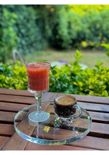 Pleksi Kahve Sunum Tabağı --25 Cm Cap --15mm Kalınlık Şeffaf-- fırsatları