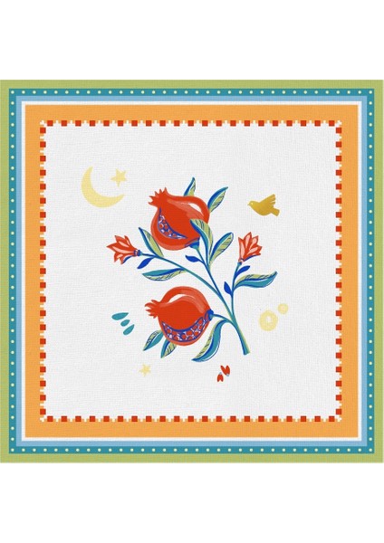 Mamma Mia Nar Desenli Amerikan Servisi 38 cm x 38 cm