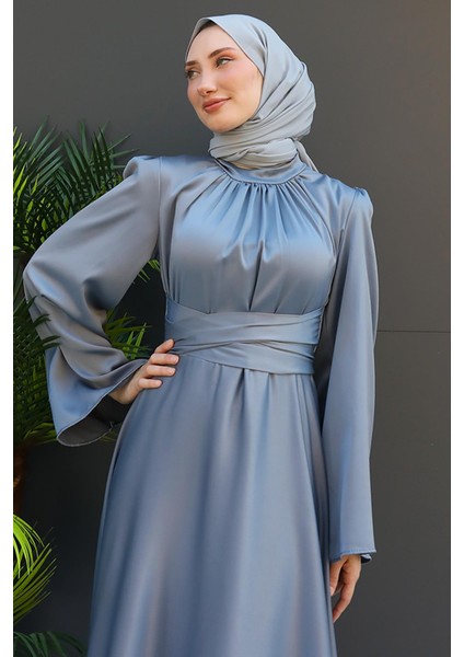 Nazlı Tesettür Elbise Mint indirimleri