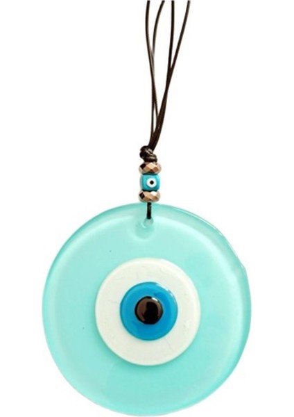 Turkuaz Rengi Nazar Boncuklu El Yapımı Duvar Süsü Hediyelik Eşya