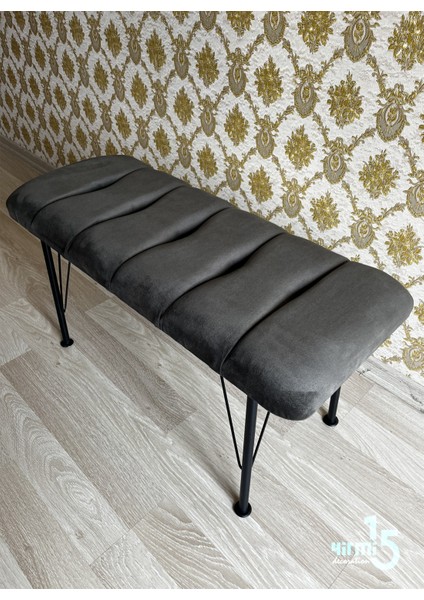 Metal Ayaklı Füme Eco Puf-Bench - Füme Bench fırsatları