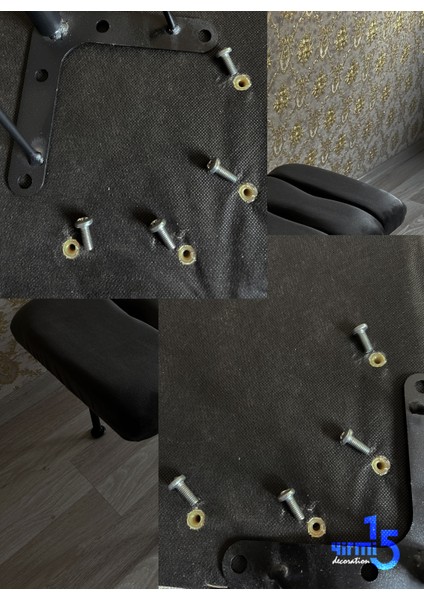 Metal Ayaklı Füme Eco Puf-Bench - Füme Bench