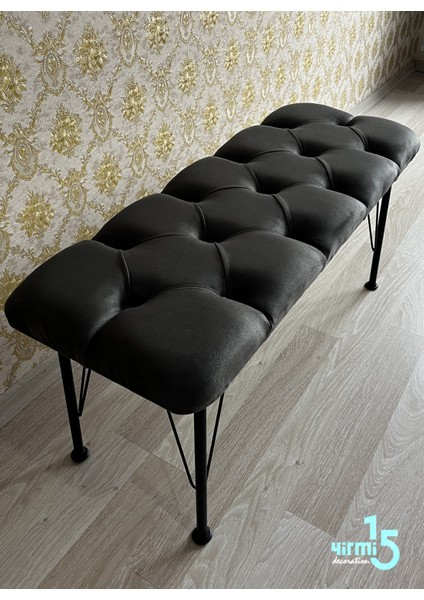 Füme Bench Metal ayaklı Bench & Puf