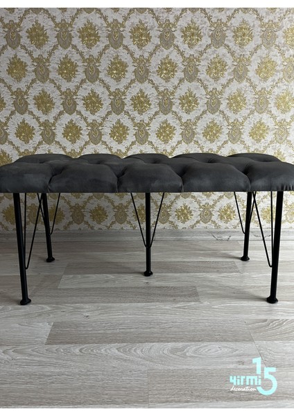 Füme Bench Metal ayaklı Bench & Puf modelleri