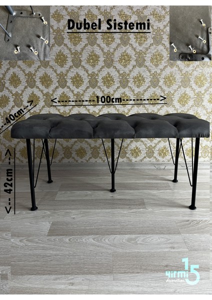 Füme Bench Metal ayaklı Bench & Puf indirimleri