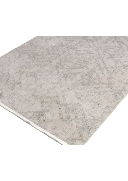 Cotton Koleksiyonu Düz Sade Dokuma Halı 1076 Gri