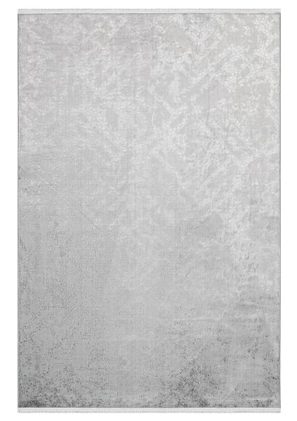 Cotton Koleksiyonu Düz Sade Dokuma Halı 1076 Gri