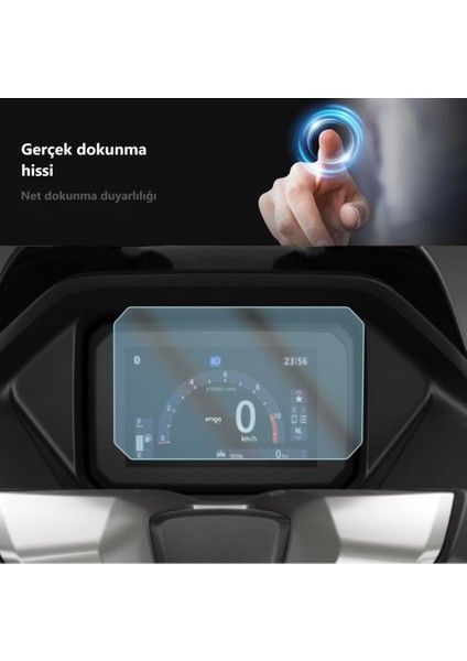 Honda PCX125 STD Ekran Koruyucu 5 inç LCD Gösterge Paneli 2025 Şeffaf