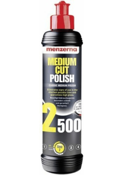 2500 Medium Cut Polish Orta Der. Çizik Gid. Pasta 250ml