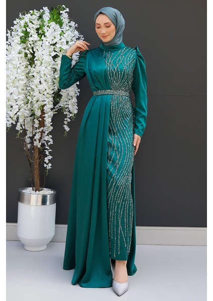 Yonca Pelerin Abiye Zümrüt fiyatları