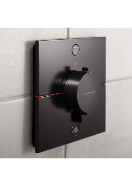 Showerselect Comfort Q Termostat Ankastre 2 Çıkış Satin Siyah 15583670