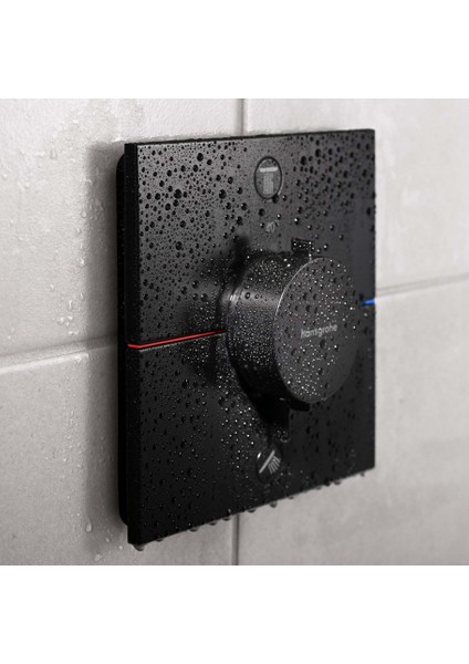 Showerselect Comfort Q Termostat Ankastre 2 Çıkış Satin Siyah 15583670