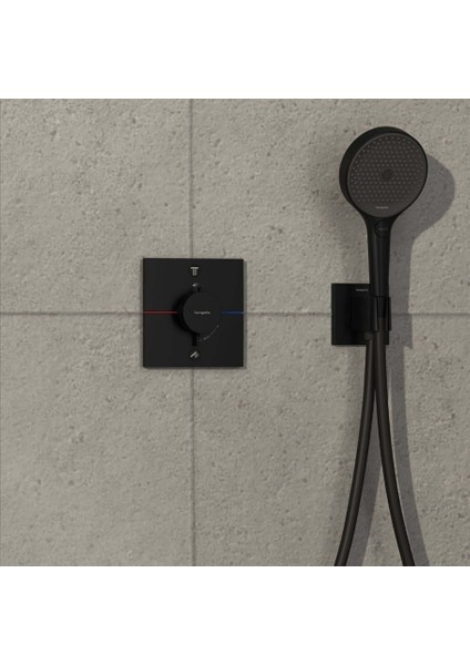 Showerselect Comfort Q Termostat Ankastre 2 Çıkış Satin Siyah 15583670