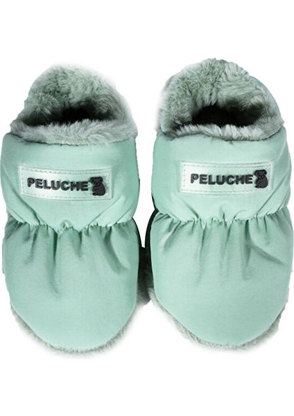 Mint Green Parachute Child Slipper Çocuk Günlük Ev Pandufu Par-Cmt Yeşil