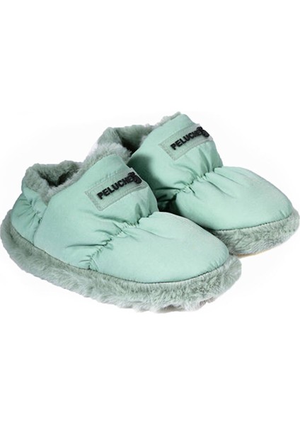 Mint Green Parachute Child Slipper Çocuk Günlük Ev Pandufu Par-Cmt Yeşil