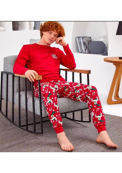 Yılbaşı Erkek Pijama Takımı