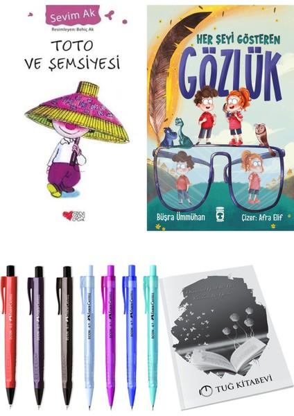 Her Şeyi Gösteren Gözlük ve Toto ve Şemsiyesi 2li Set