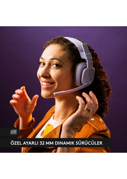Astro A10 Kablolu Bilgisayar Için Oyuncu Kulaklığı, Lila
