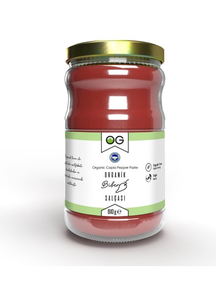 Organik Biber Salçası 610 Gr