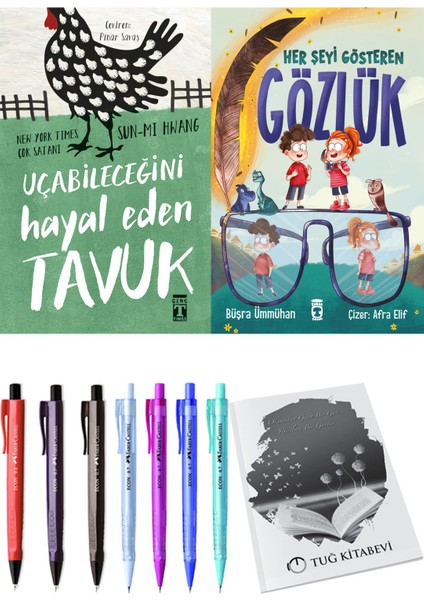 Her Şeyi Gösteren Gözlük ve Uçabileceğini Hayal Eden Tavuk 2li Set