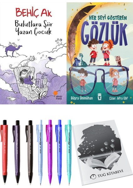 Her Şeyi Gösteren Gözlük ve Bulutlara Şiir Yazan Çocuk 2li Set
