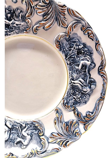 Italyan Capodimonte Duvar Tabağı